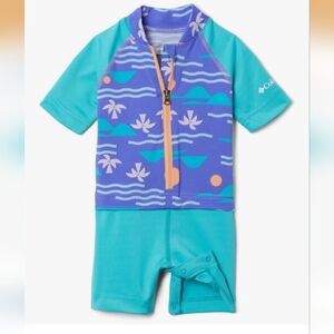 columbia sandy shores sunguard swimsuit UPF 50 omni-shade 3-6 months baby